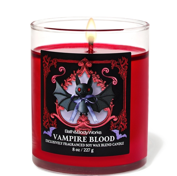 Bath & Body Works Summer Halloween 2025 Vampire Blood Single Wick Candle NEW - Picture 1 of 1